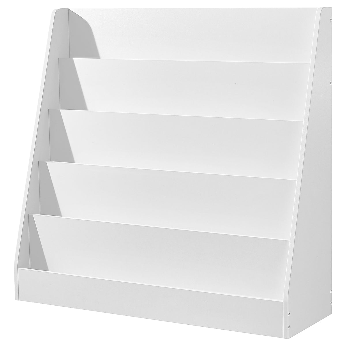 Children’s Bookshelf, Montessori 5-Tier Book Display Rack, Bookcase for Kids Room, White