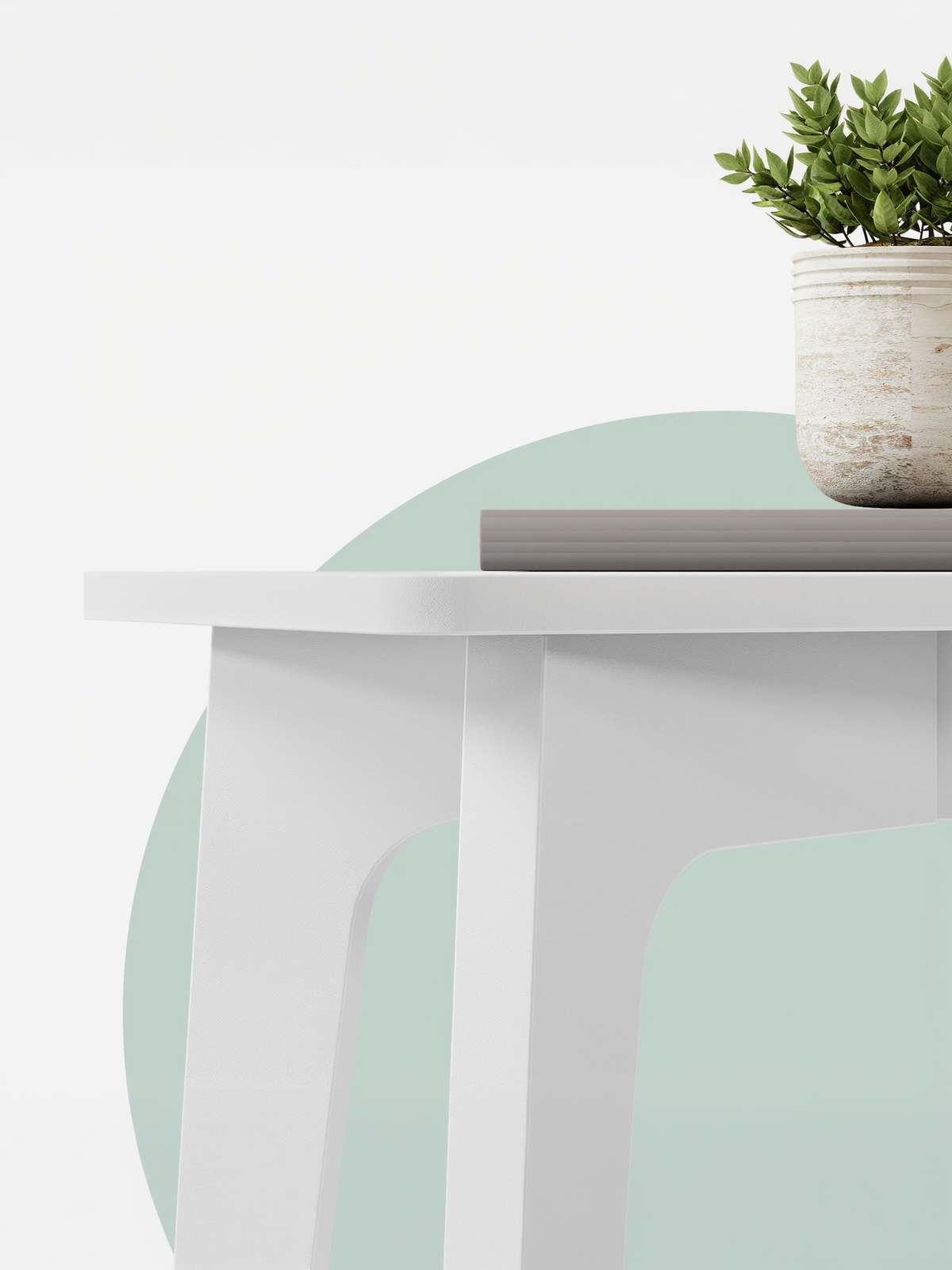 2-Tier Rectangular Side Table, Small End Table with Tapered Legs for Small Spaces, Nightstand for Living Room and Bedroom, Cloud White