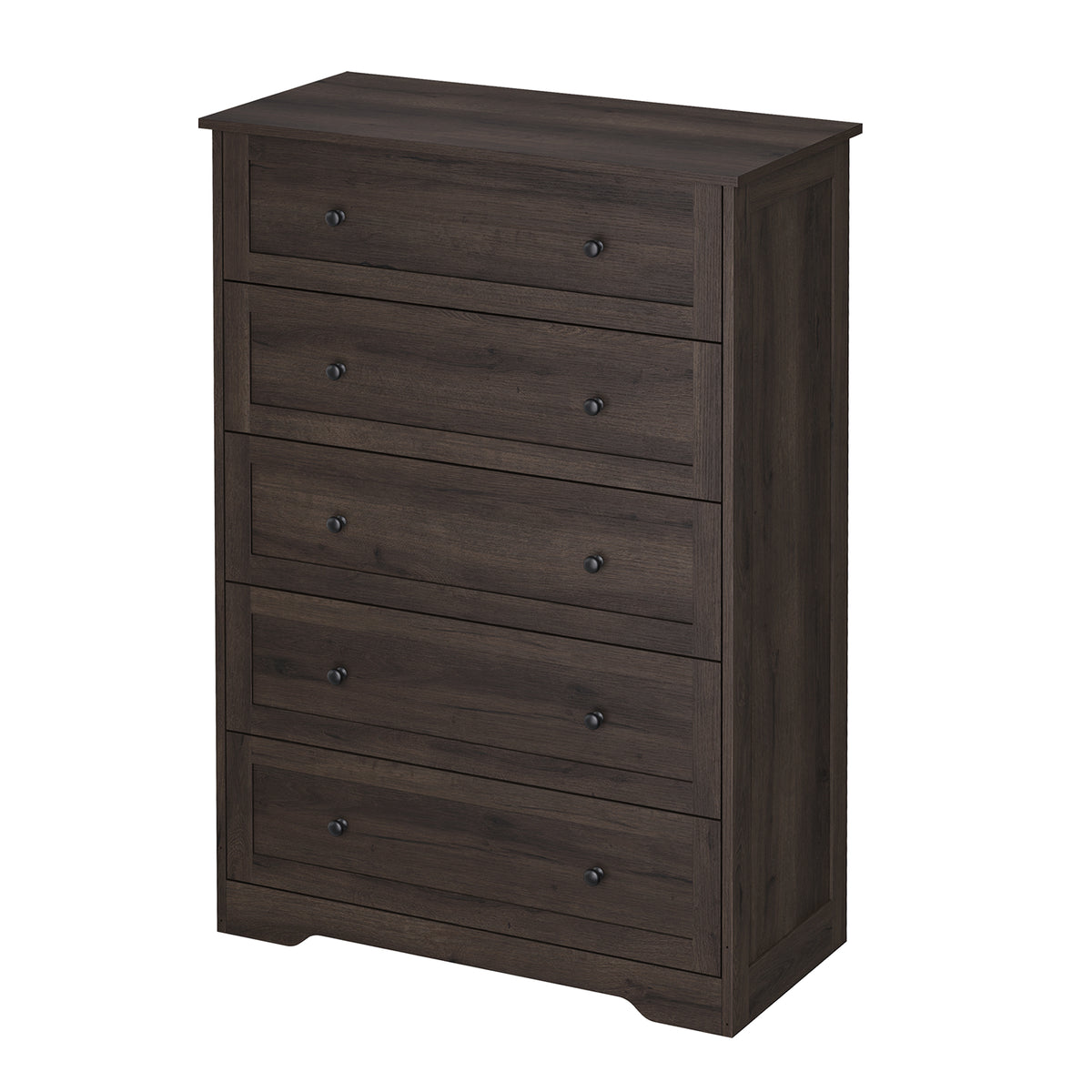 5-Drawer Dresser, Farmhouse Chest of Drawers for Bedroom, 31.5 x 15.7 x 47.4 inches, Taupe Brown