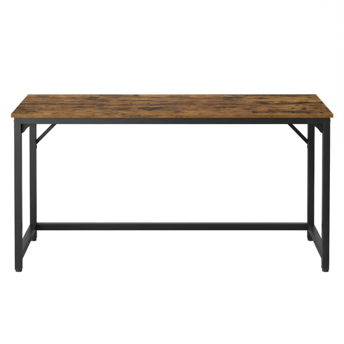 Computer Desk, Modern Basic Home Office Desk with Steel Frame, 63 x 23.6 x 29.9 inches, Rustic Brown
